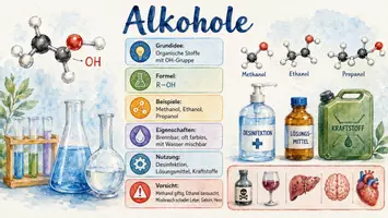 Vorschau - Arbeitsblätter - Arbeitsblatt "Alkohole" + interaktive Lösung & MP3 + Infografik - Seite 3