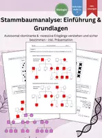 Vorschau - Arbeitsblätter - Schritt für Schritt Stammbäume analysieren: Einführung und Grundlagen - Deckblatt