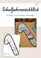 Vorschau - Arbeitsblätter - Schuljahresrückblick Zahl - Klasse 1 - Deckblatt