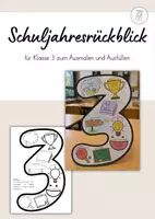 Vorschau - Arbeitsblätter - Schuljahresende Rückblick - Klasse 3 - Deckblatt