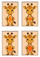 Vorschau - Bildkarten - Bildkarten Formen Giraffe - Seite 2