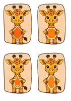 Vorschau - Bildkarten - Bildkarten Formen Giraffe 1 - Seite 2