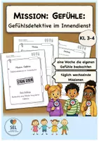 Vorschau - Arbeitsblätter - Mission Gefühle: Gefühlsdetektive im Innendienst / Klasse 3 & 4 / Soziales Lernen // kostenlos - Deckblatt