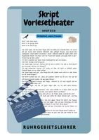 Vorschau - Arbeitsblätter - Skript Vorlesetheater Lesen Deutsch - Deckblatt