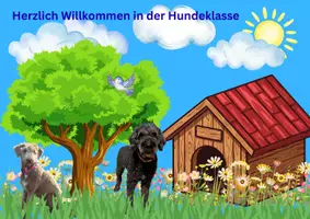 Vorschau - Bildkarten - Herzlich Willkommen in der Hundeklasse - Deckblatt