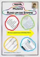 Vorschau - Arbeitsblätter - Arbeitsblatt zu "Musix3": "Rund um die Stimme" + Interactive - Deckblatt