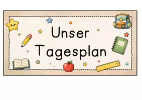Vorschau - Arbeitsblätter - Tagestransparenz - Karten für den Schulalltag - Seite 1
