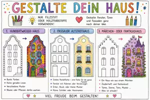 Vorschau - Anderer Materialtyp - Häuserfassaden Fensterbilder Klassenzimmergestaltung - Seite 1