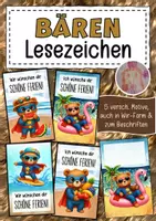 Vorschau - Anderer Materialtyp - Feriengrüße Bär Bärenklasse Lesezeichen Sommer - Deckblatt