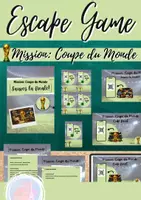 Vorschau - Spiele - Coupe du Monde – Escape Game Zeitformen Französisch (9/10) - Deckblatt