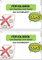 Vorschau - Arbeitsblätter - 10 Fehlertexte | inkl Checkliste & Lösungen | Deutsch 5./6. Klasse | Heftchen - Seite 1