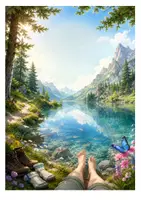 Vorschau - Bildkarten - Fantasiereise: Der versteckte Bergsee - Seite 2