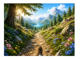 Vorschau - Bildkarten - Fantasiereise: Der versteckte Bergsee - Seite 3