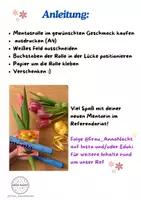 Vorschau - Mal- und Bastelvorlagen - Referendariat: Geschenk für die Mentorin - Seite 1