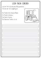 Vorschau - Arbeitsblätter - Bauernhoftiere - Lesen, malen und schreiben 2.Klasse - Seite 2