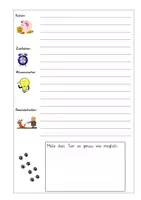 Vorschau - Arbeitsblätter - Haustiere / Tiere: Steckbrief Vorlage (Recherche) - Sachunterricht - Kl. 2/3 - Seite 2