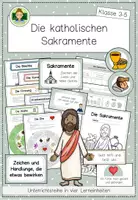 Vorschau - Unterrichtsreihen - Reihe: Die Sakramente (Religion Grundschule Klasse 3-5) - Deckblatt