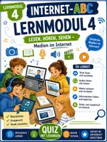Vorschau - Test - Internet-ABC Lernmodul 4: Wissenstest mit Lösungen - Deckblatt