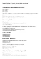 Vorschau - Test - Internet-ABC Lernmodul 4: Wissenstest mit Lösungen - Seite 1