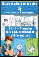 Vorschau - Stundenentwürfe - Komplette Buchstabeneinführung J für die 1. Klasse - vom Laut zum Buchstaben - Buchstabe der Woche - Deckblatt