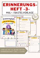 Vorschau - Arbeitsblätter - Das war meine 3. Klasse - Erinnerungsheft -3- - Deckblatt