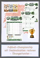 Vorschau - Arbeitsblätter - Championchip - mit Dezimalzahlen Rechnen - Deckblatt