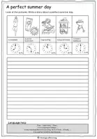Vorschau - Arbeitsblätter - Writing - a perfect summer day (3 Versionen + Language help) - Seite 2