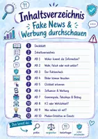 Vorschau - Stundenentwürfe - Medienkompetenz: Fake News und Werbung durchschauen (Arbeits- + Lösungsheft) - Seite 1