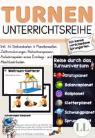 Vorschau - Unterrichtsreihen - Turnen in der Grundschule (Unterrichtsreihe) - Reise durch das Turnuniversum - Deckblatt