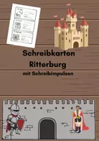 Vorschau - Stundenentwürfe - Schreibkarten Ritterburg – DAZ Schreibimpulse & Satzbau - Deckblatt