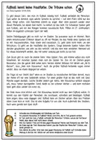 Vorschau - Arbeitsblätter - DEUTSCH - Text "Rassismus auf der Tribüne" - Leseverstehen mit Aufgaben zum Text, differenziert - Seite 1