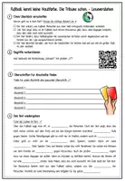 Vorschau - Arbeitsblätter - DEUTSCH - Text "Rassismus auf der Tribüne" - Leseverstehen mit Aufgaben zum Text, differenziert - Seite 3