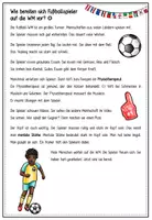 Vorschau - Arbeitsblätter - DEUTSCH - Lesetext/ Leseverstehen: Wie bereiten sich Spieler auf die WM vor? Text mit Aufgaben (differenziert) - Seite 1