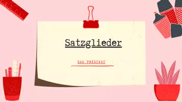 Vorschau - Präsentationen/Tafelbilder - Prädikatseinführung - Tafelbild - Deckblatt