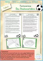 Vorschau - Mal- und Bastelvorlagen - Fußball | Fantasiereise - Das Stadionerlebnis - Deckblatt