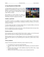 Vorschau - Arbeitsblätter - Mundial de fútbol – Material didáctico - Seite 1