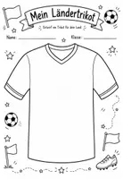 Vorschau - Arbeitsblätter - Länder-Trikot selbst entwerfen zur WM 2026 - Seite 1