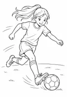 Vorschau - Mal- und Bastelvorlagen - Ausmalbilder zur Fußball-WM - Seite 1