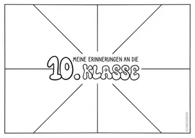 Vorschau - Mal- und Bastelvorlagen - Rückblick auf die 10. Klasse - Reflexion zum Schuljahresende & Sommerferien - Seite 3