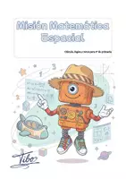 Vista previa - Hojas de trabajo - Matemáticas - Cálculo, lógica y retos 5º de primaria - Misión matemática espacial - Portada