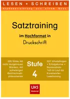 Vorschau - Arbeitsblätter - LESEN+SCHREIBEN Satztraining für den DaF-Unterricht - Stufe 4 - Deckblatt