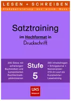 Vorschau - Arbeitsblätter - LESEN+SCHREIBEN Satztraining für den DaF-Unterricht - Stufe 5 - Deckblatt