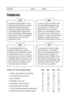 Vorschau - Arbeitsblätter - Hobbies: Reading and Writing (English) - Seite 3