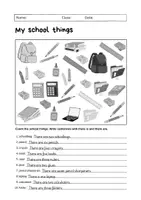 Vorschau - Arbeitsblätter - My School Things: Vocabulary (English) - Seite 2