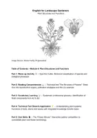 Vorschau - Unterrichtsreihen - Englisch für Gärtner Plant Structures and Functions (ESP) - Deckblatt