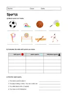 Vorschau - Arbeitsblätter - Sports: Vocabulary (English) - Seite 1