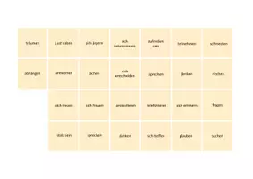 Vorschau - Spiele - Verben mit Präpositionen - Brettspiel (A2 / B1) - Seite 1