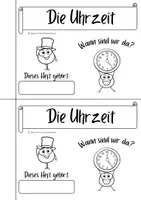 Vorschau - Arbeitsblätter - Uhrzeiten Miniheft - Seite 1