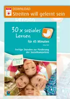 Vorschau - Stundenentwürfe - Streiten will gelernt sein – Unterrichtsstunde, soziales Lernen, Klasse 2 - Deckblatt