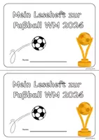 Vorschau - Arbeitsblätter - Mein Leseheft zur WM 2026/Fußball - Seite 1